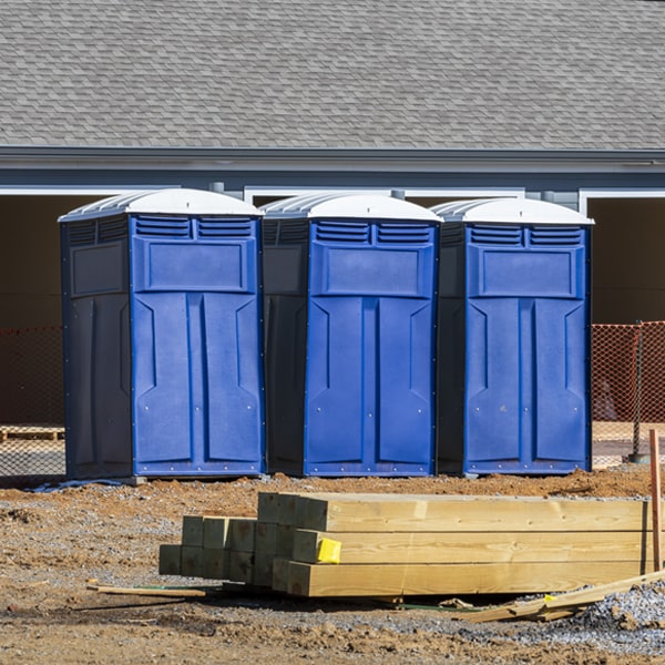 are there any restrictions on what items can be disposed of in the porta potties in Chestnut Ridge